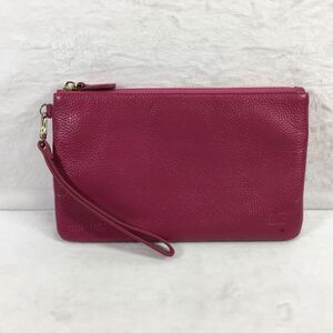 Handbag Butler Mighty Purse Pink Leather Wristlet Gold Hardware Inside Zip